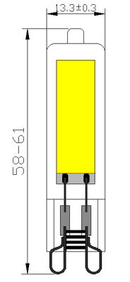 กระจกเต็ม G9 หลอด LED 3.5W 120lm / w 2700K FML-004